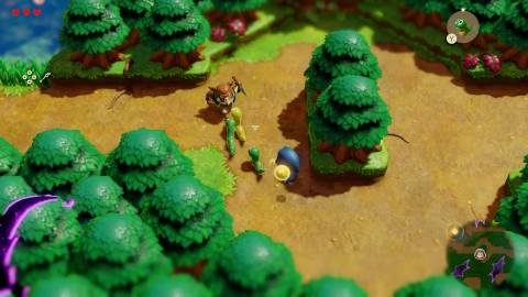 Attacking enemies with snakes in The Legend of Zelda Echoes of Wisdom