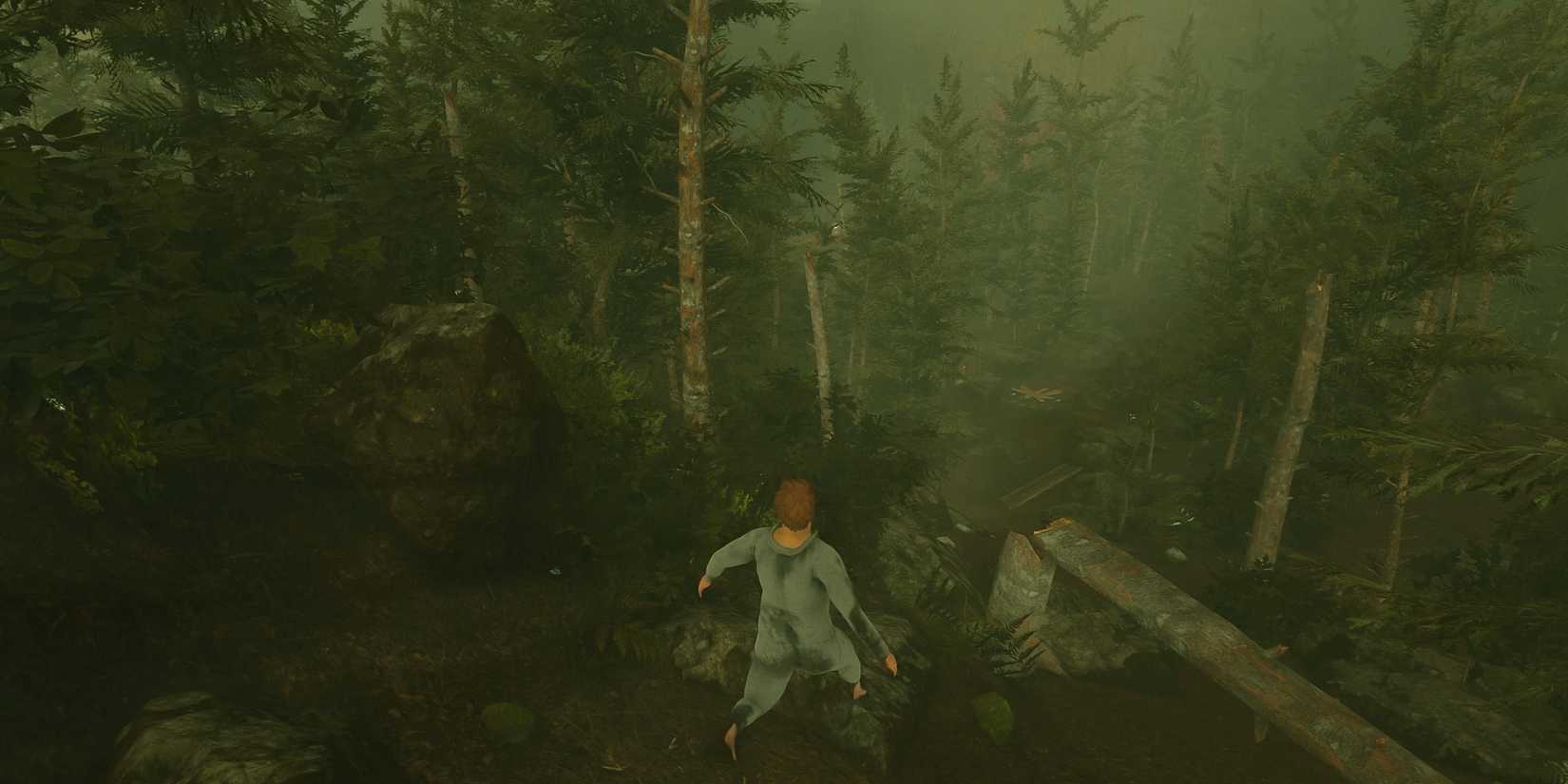 baby-steps-game-rant-advance-official-screenshot-nate-walking-down-forest-path