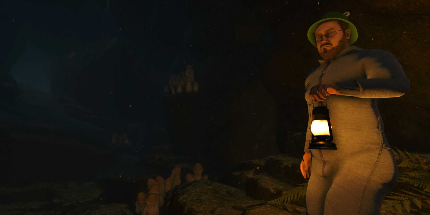 baby-steps-game-rant-advance-official-screenshot-nate-with-lantern