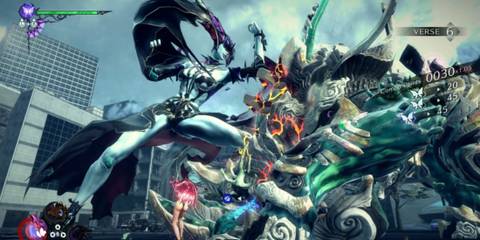 Bayonetta uses Demon Slave to summon Madama Butterfly - Bayonetta 3