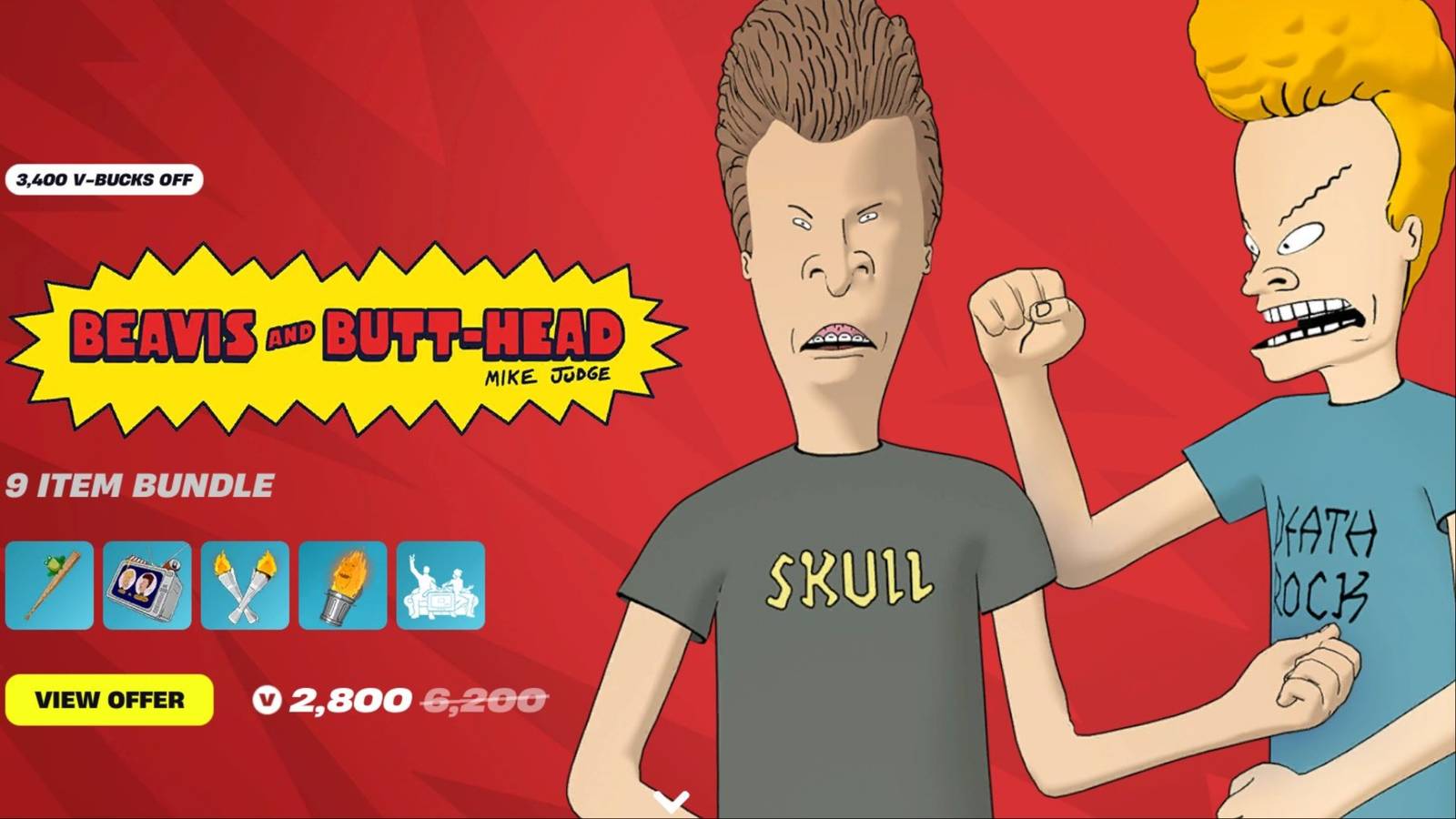 Beavis and Butthead skins Fortnite-1