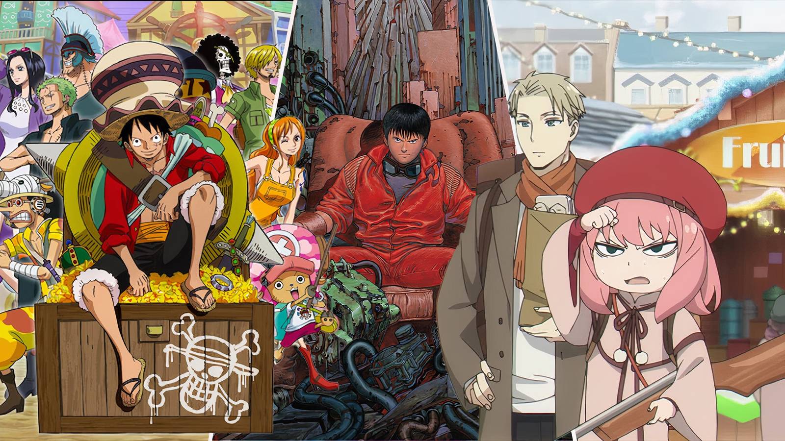 best anime movies crunchyroll, spy x family, one piece, akira