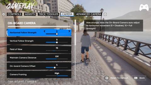 best camera settings in skate 4