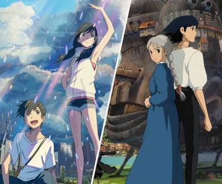 best romance anime movies weathering with you, howl's moving castle (1)