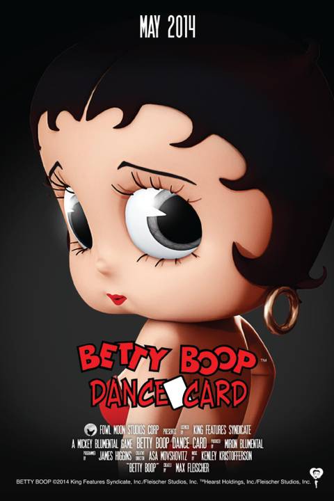 Betty Boop Dance Card video game cover art tag