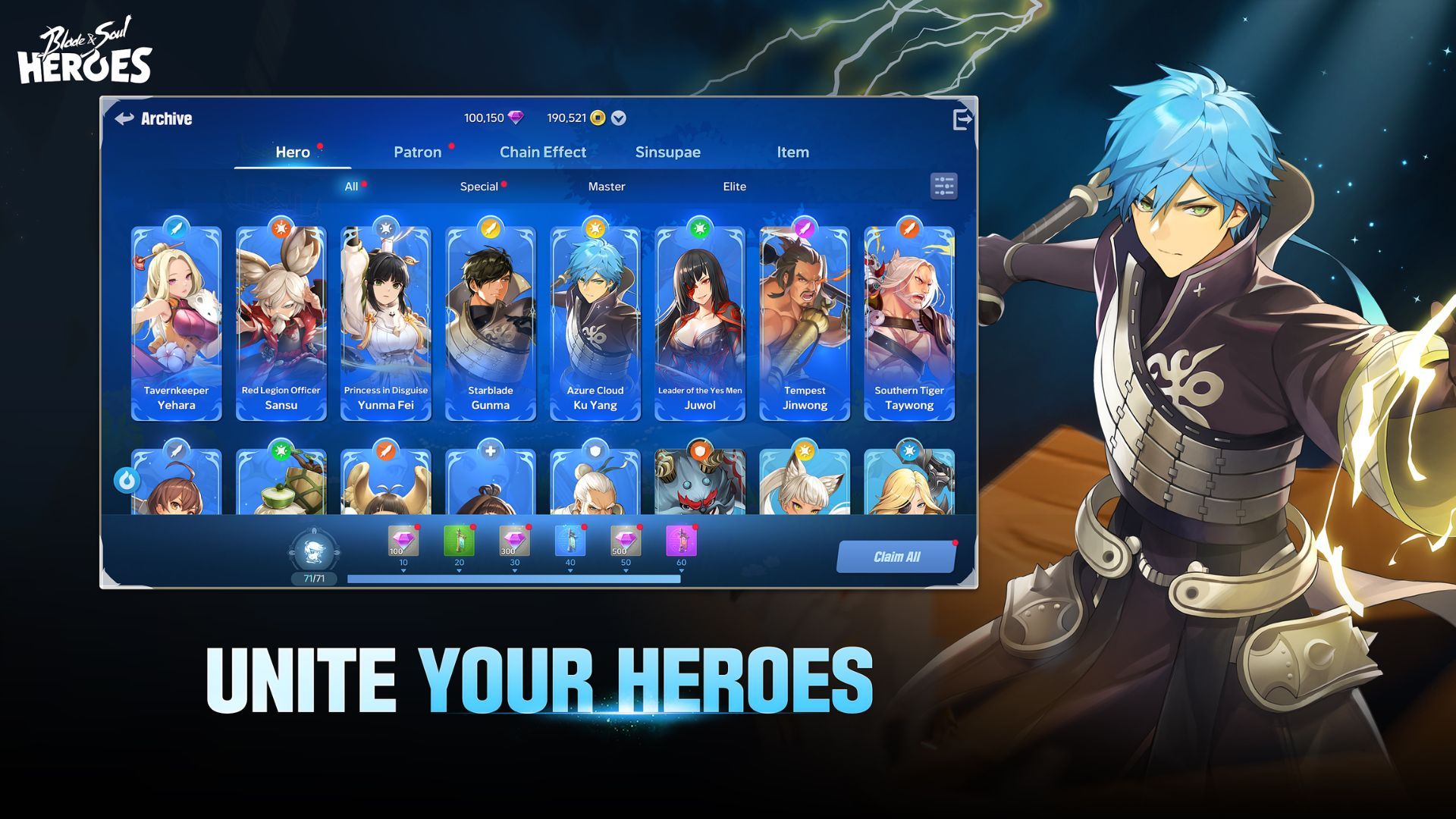 Blade & Soul Heroes characters