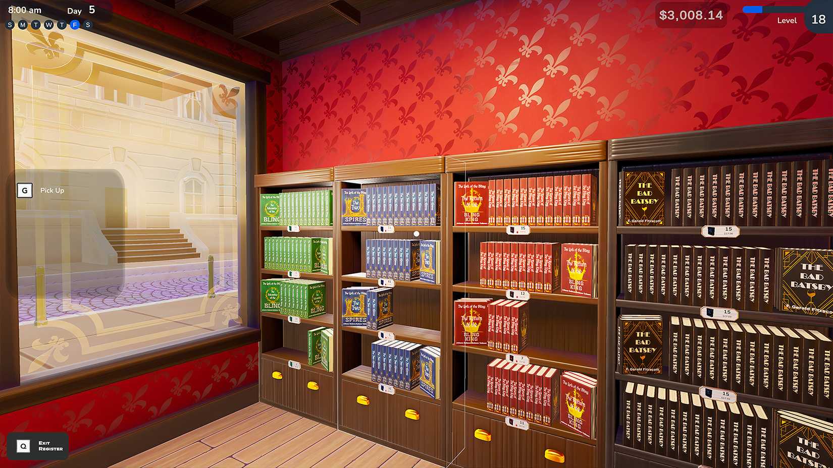 Bookshop Simulator Bookshelves