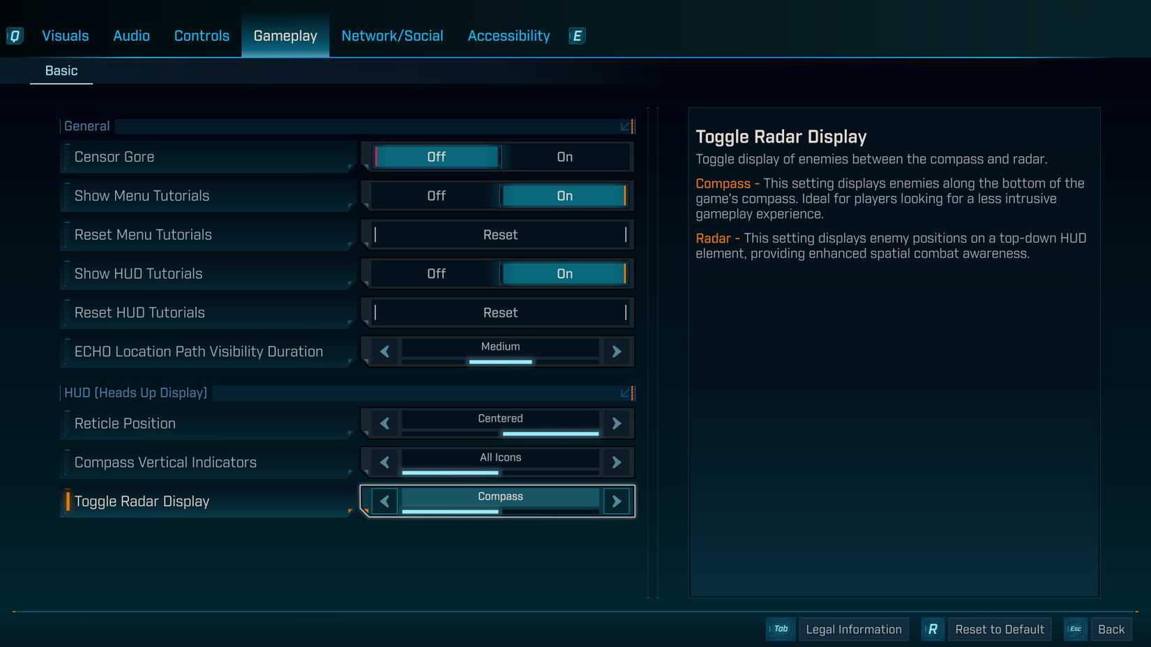 Borderlands 4's Toggle Radar option