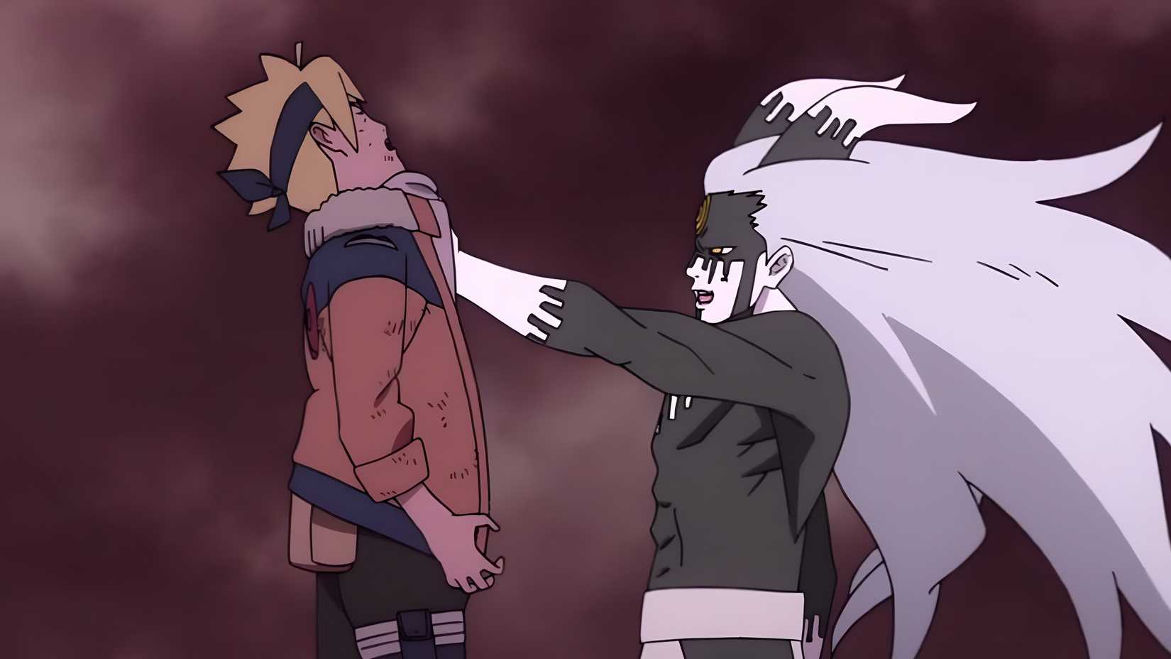 boruto momoshiki attacking boruto
