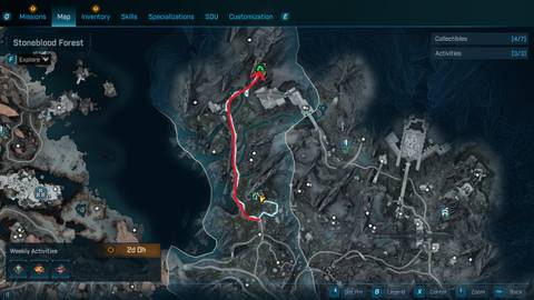 bramblesong auger mine location