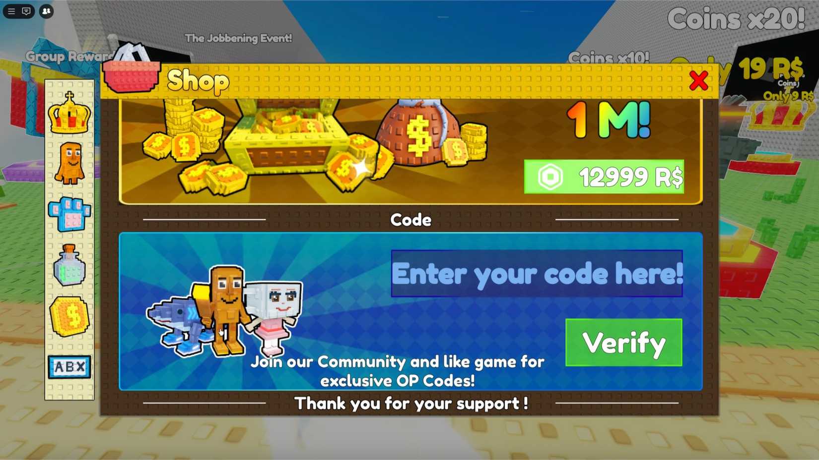 Roblox: Break Brainrot Bones Codes