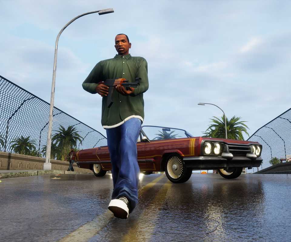 Carl Johnson AKA CJ in Grand Theft Auto San Andreas