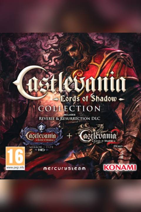 Castlevania Lords of Shadow Collection video game cover art tag