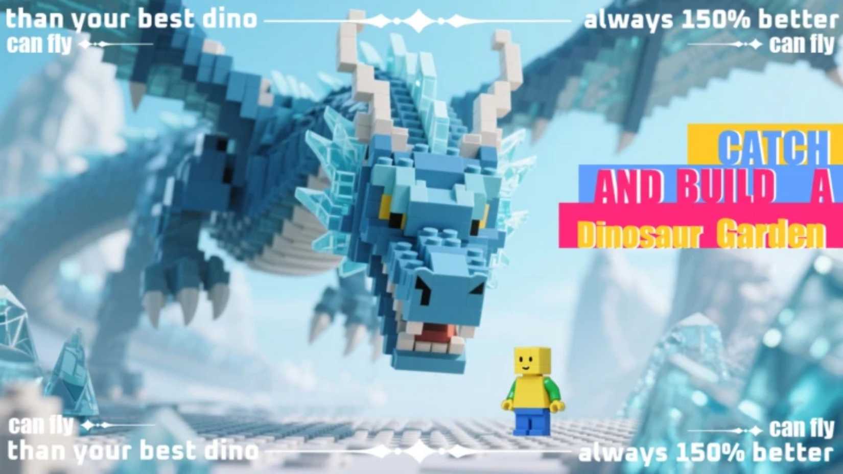 Catch and build a dinosaur garden - a dragon