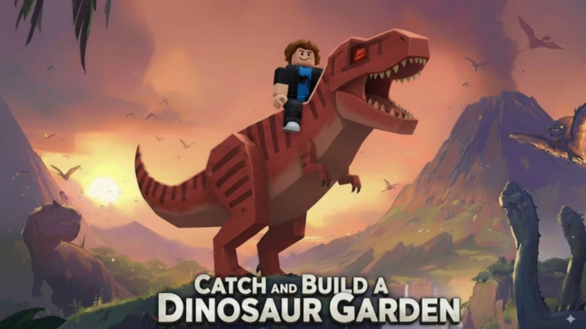 Catch and Build a Dinosaur Garden character