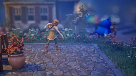 Catching a Pal in Palworld Palfarm