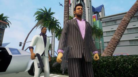 Tommy Vercetti and Lance Vance in Grand Theft Auto Vice City
