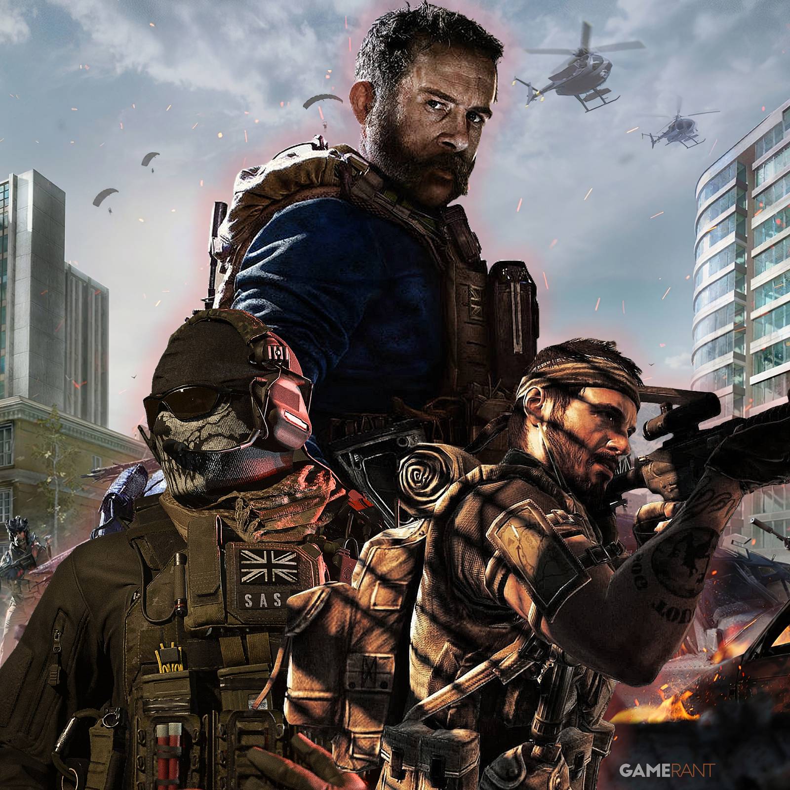 AMBROSIANA Moviepostersdirect – Maxi Poster Call Of Duty 61x91,5 Cm – Personaggi Di Profilo – Poster Da Parete Arrotolato