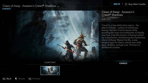 Claws of Awaji Owned