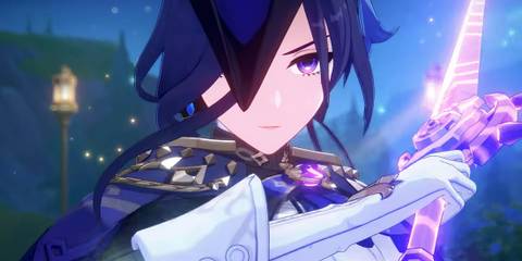 Clorinde using a sword in Genshin Impact