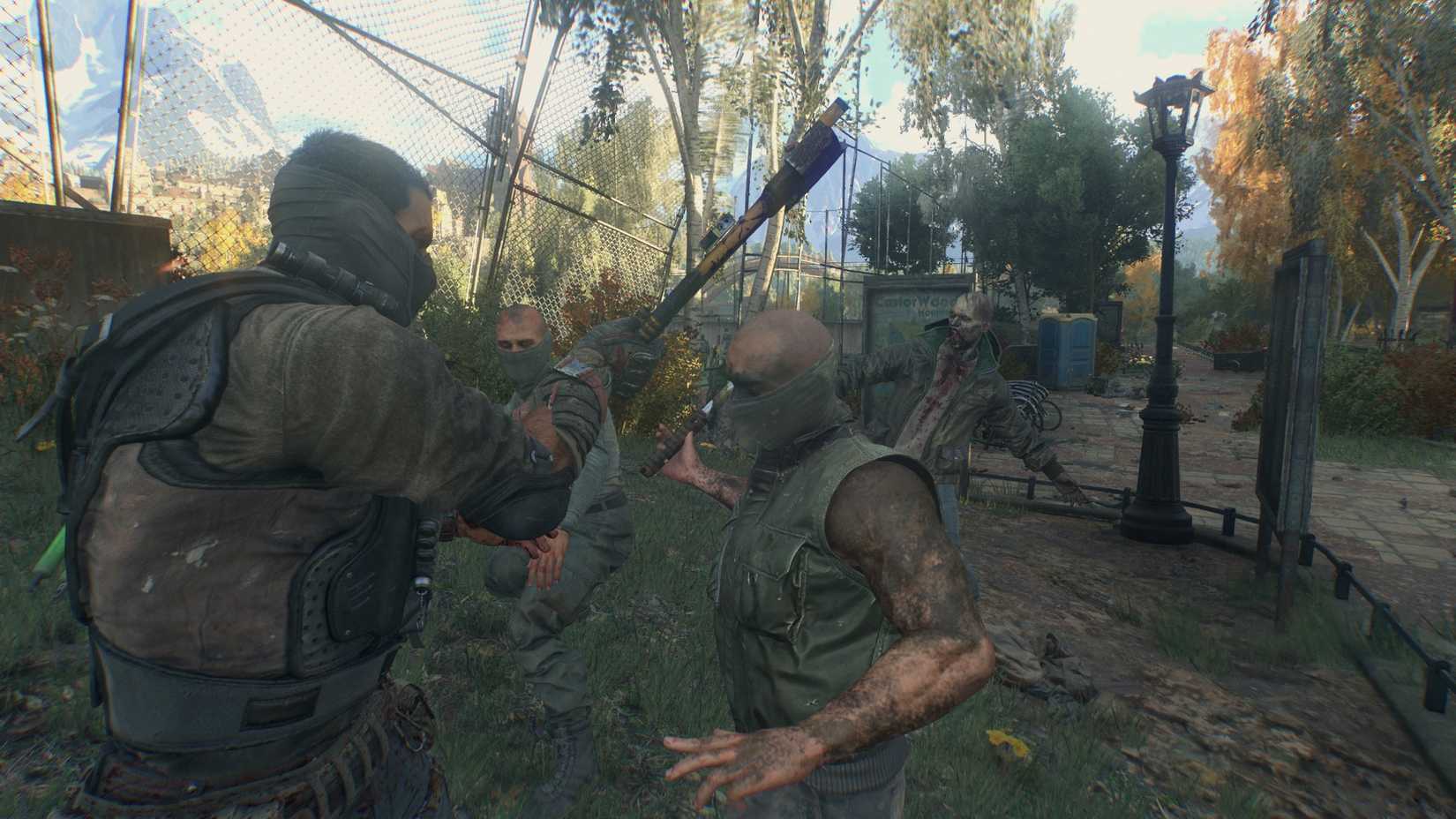 Combat against enemies in Dying Light The Beast