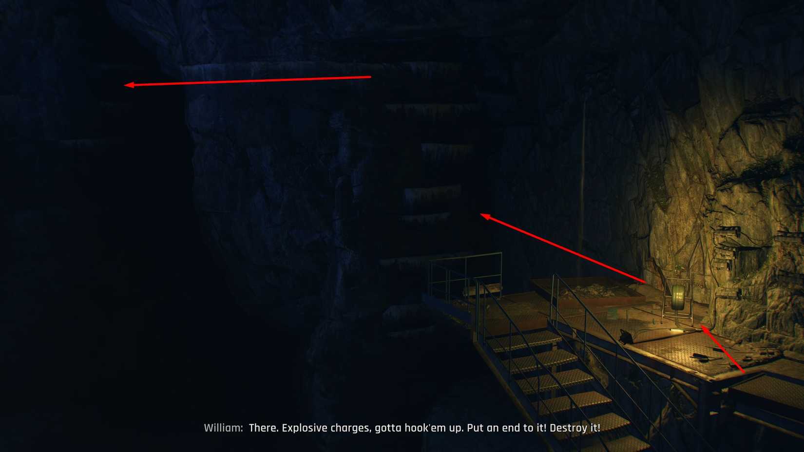 connecting explosives route in dying light the beast