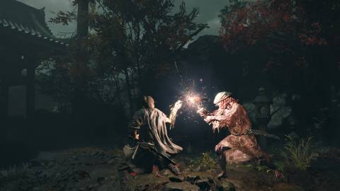 Countering an enemy in Onimusha Way Of The Sword