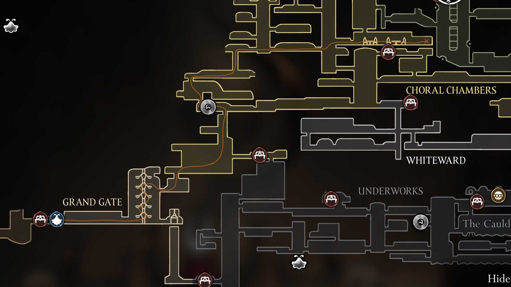 Courier Choral Chambers path in Silksong
