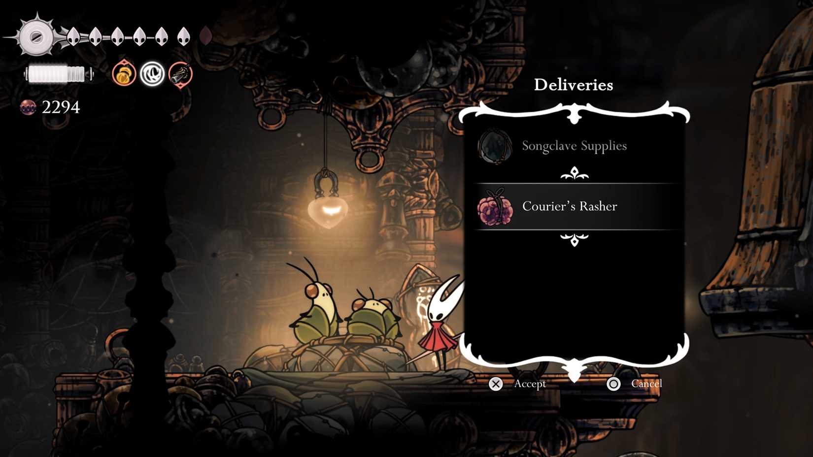 Courier Rasher location in Silksong