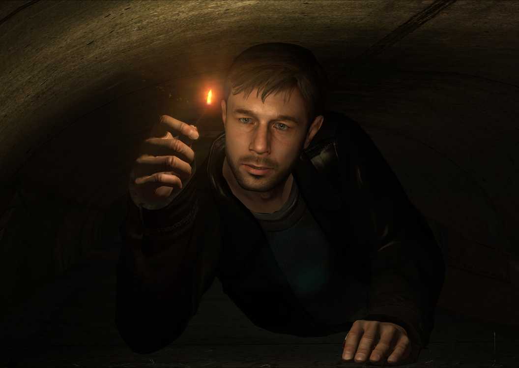 Crawling through a pipe in Heavy Rain