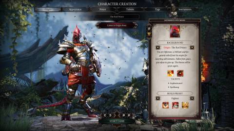 Creating a character in Divinity Original Sin 2