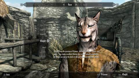 Creating a character in The Elder Scrolls 5 Skyrim (2021)