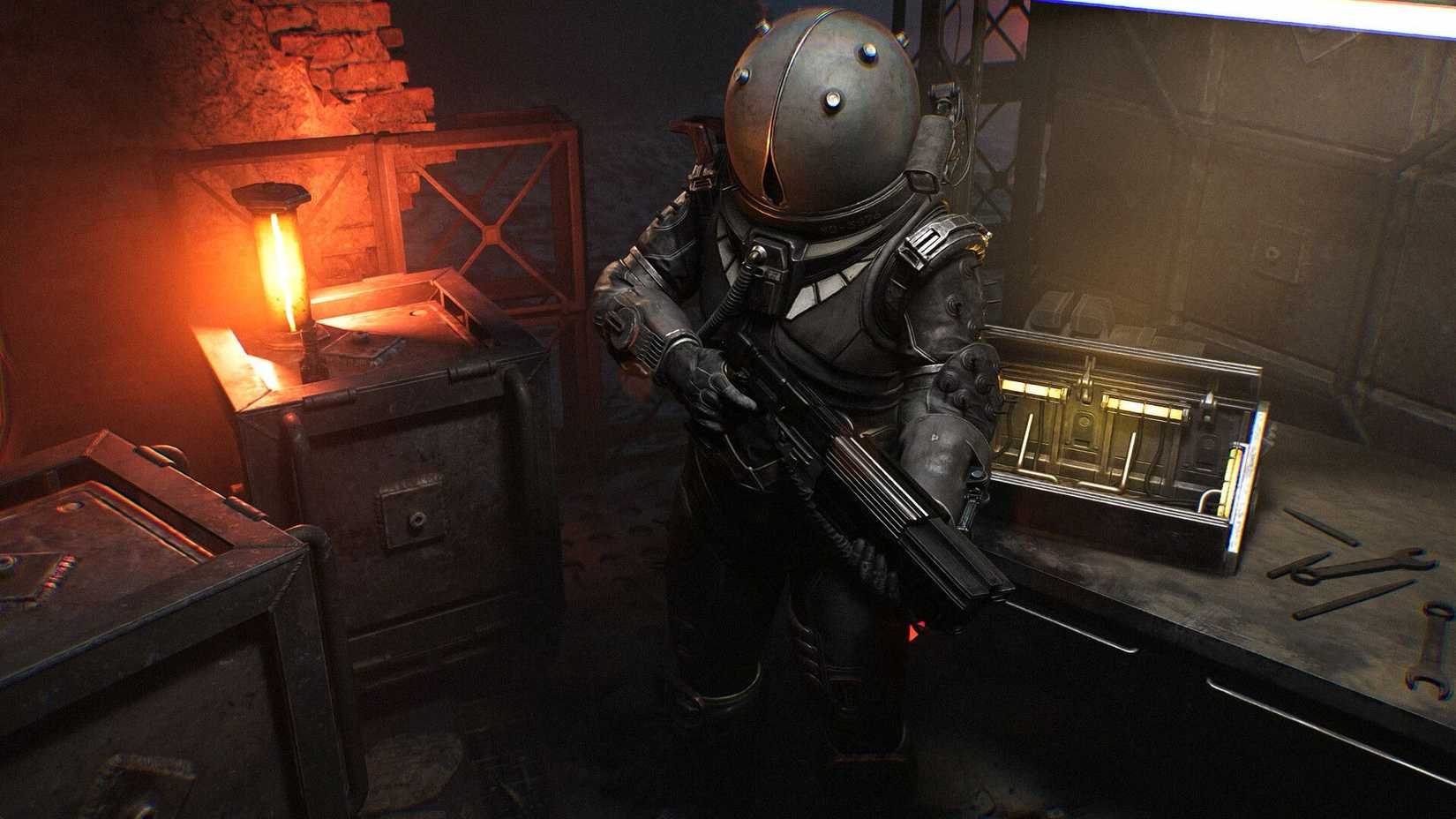 Cronos new dawn Traveler in safe room w gun