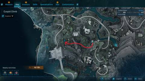 cuspid climb shrine 1 location