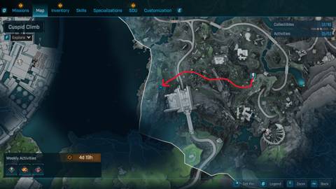 cuspid climb shrine 2 location