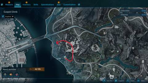 cuspid climb shrine 5 location