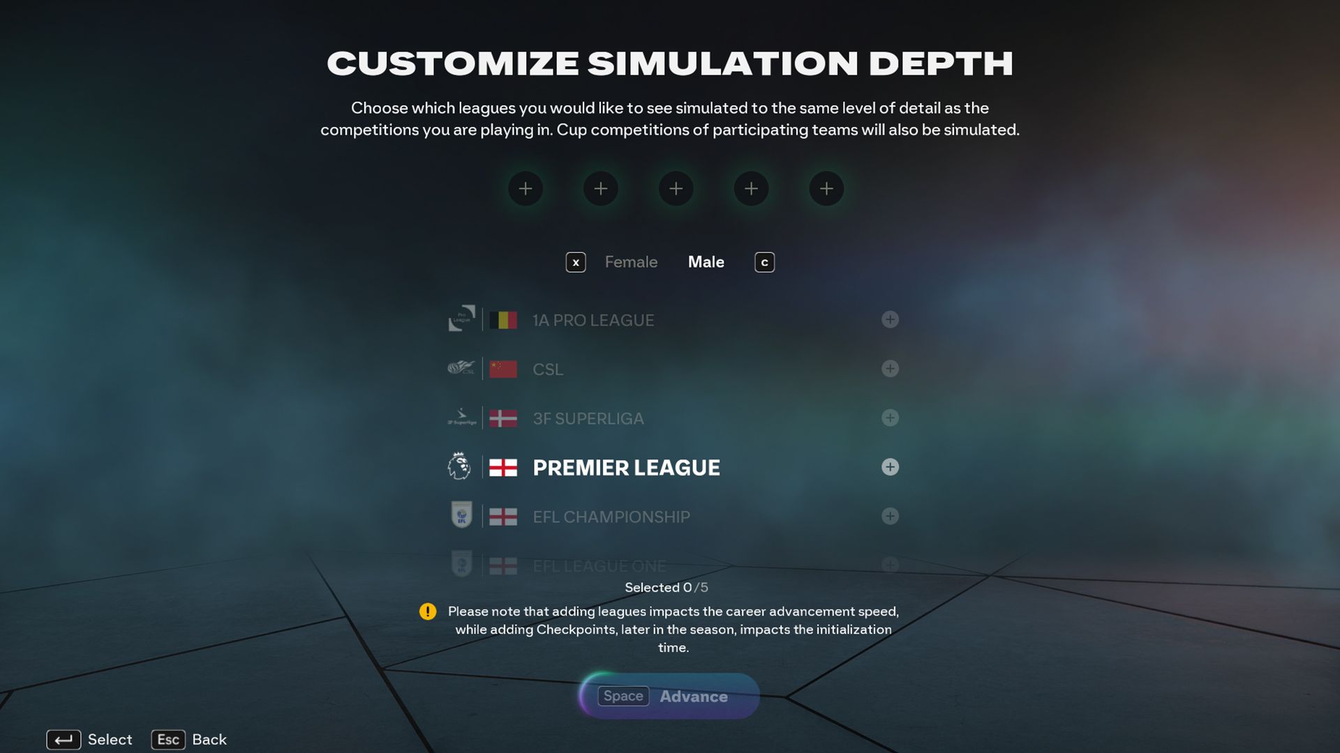 Tiefe Simulation anpassen in EA Sports FC 26
