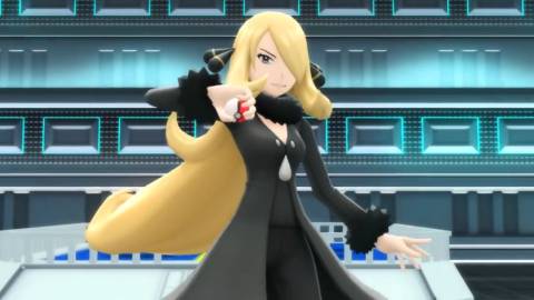 Cynthia confronts the player - Pokemon Brilliant Diamond And Shining Pearl