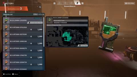 broken beacons in daemon x machina titanic scion.