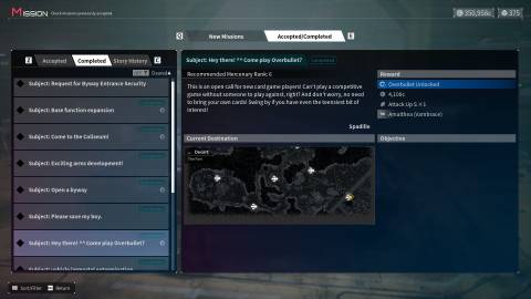 daemon x machina titanic scion side quest missions.