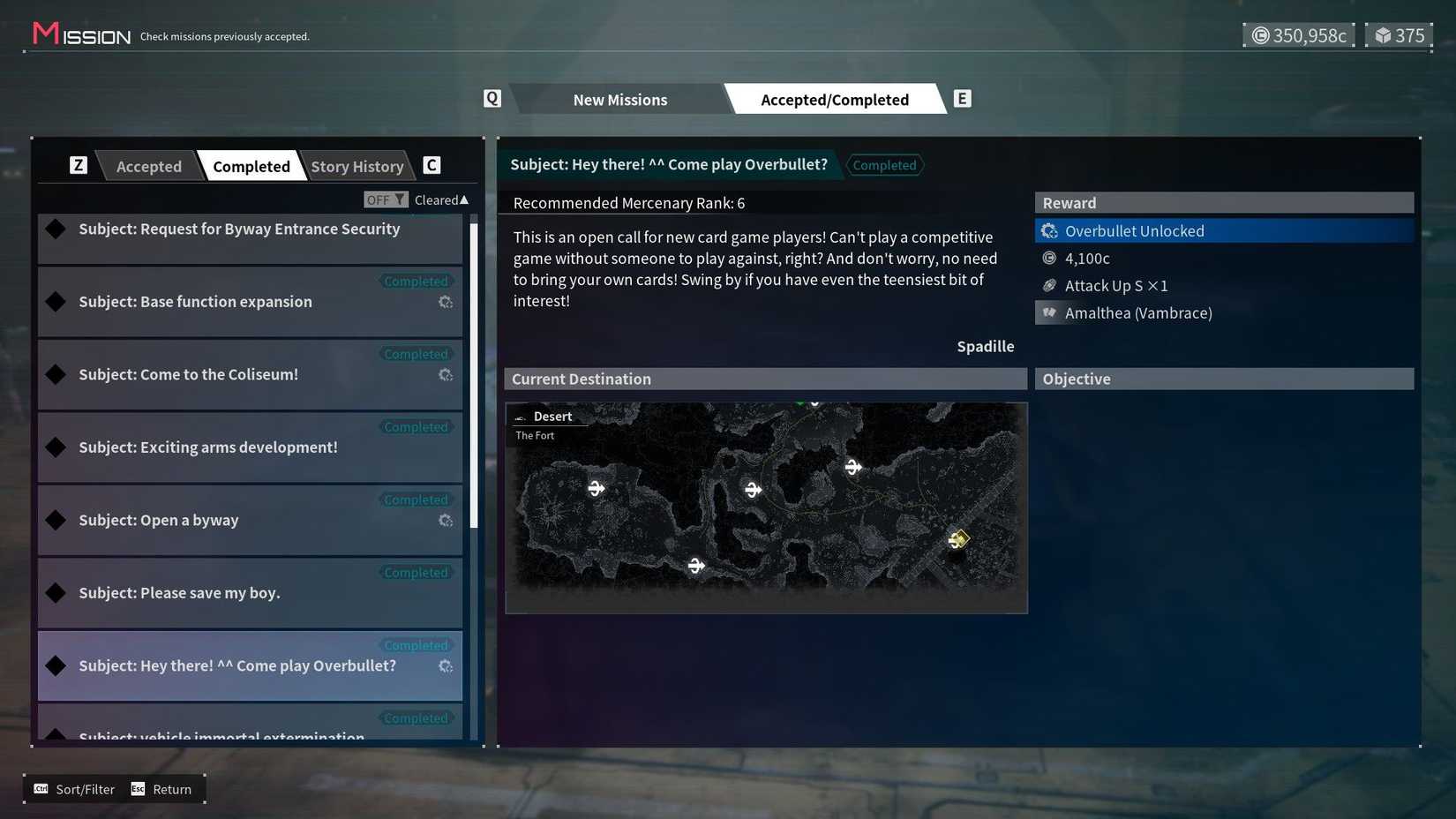 daemon x machina titanic scion side quest missions.
