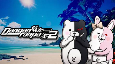 Danganronpa 2x2 Key Art Featuring Monokuma and Monomi