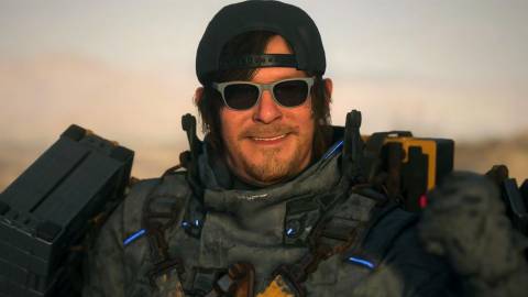Death Stranding 2 Norman Reedus as Sam Porter Bridges smiling