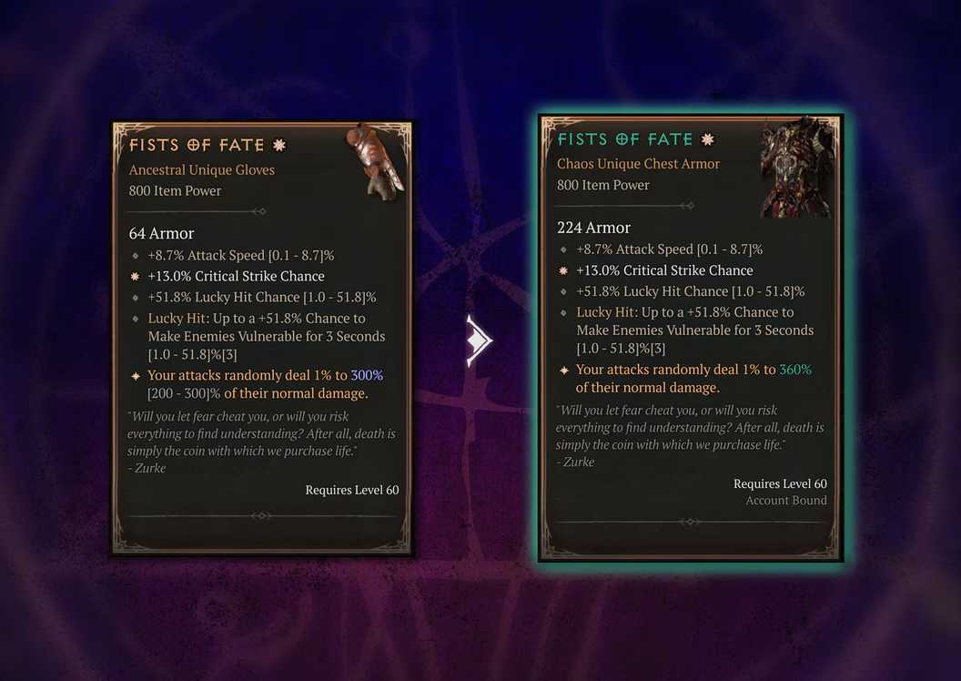 Diablo 4 Chaos Armor: Fists of Fate di Season 10