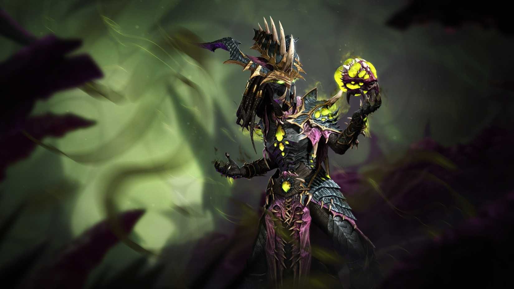 diablo 4 x starcraft class set skin zagara overqueen of the swarm necromancer