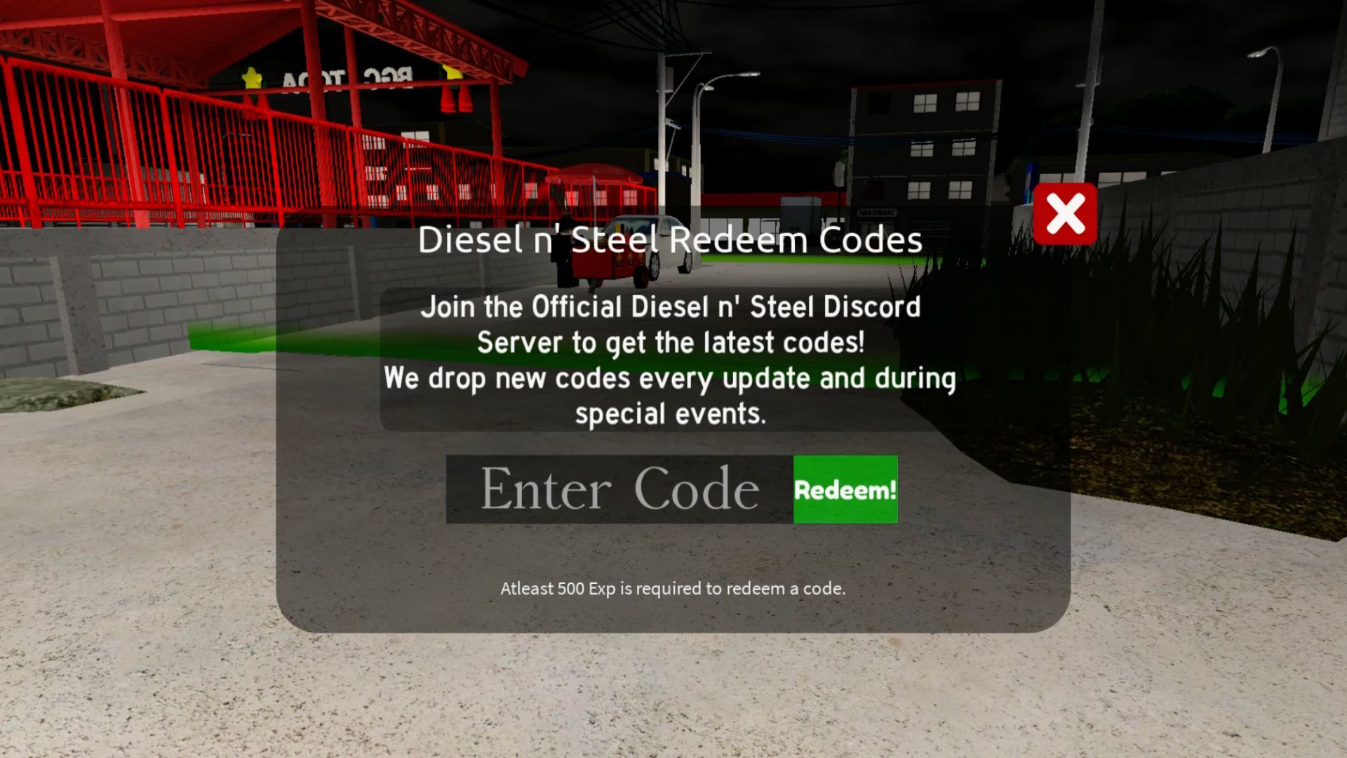Roblox Diesel N Steel Codes Diesel N Steel Codes 4 