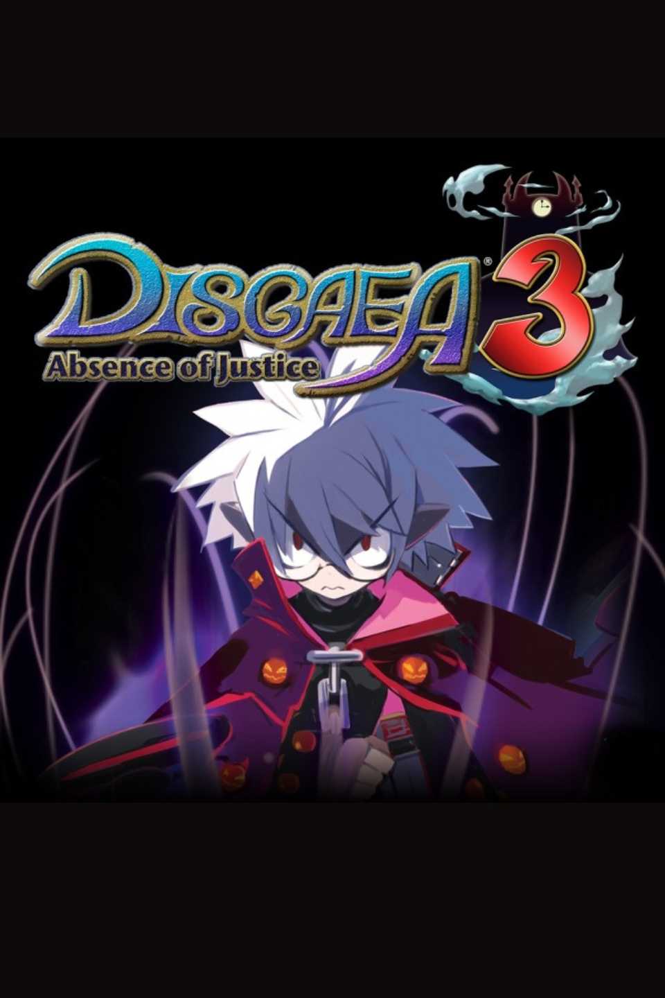 Disgaea 3 Absence of Justice video game cover art tag