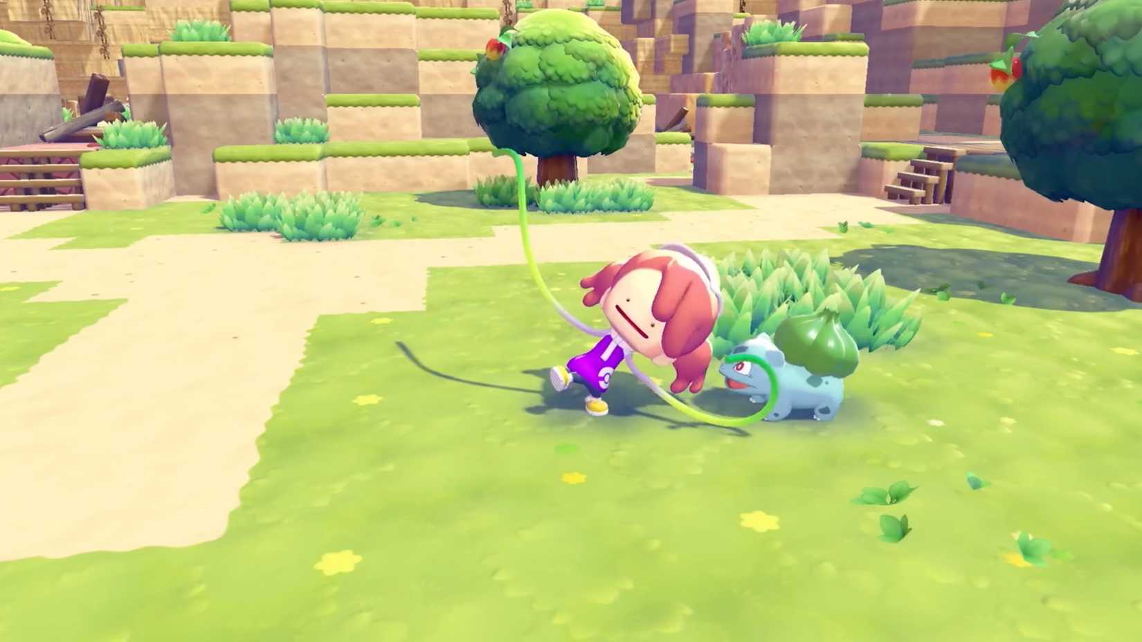 Ditto with vine arms in Pokemon Pokopia