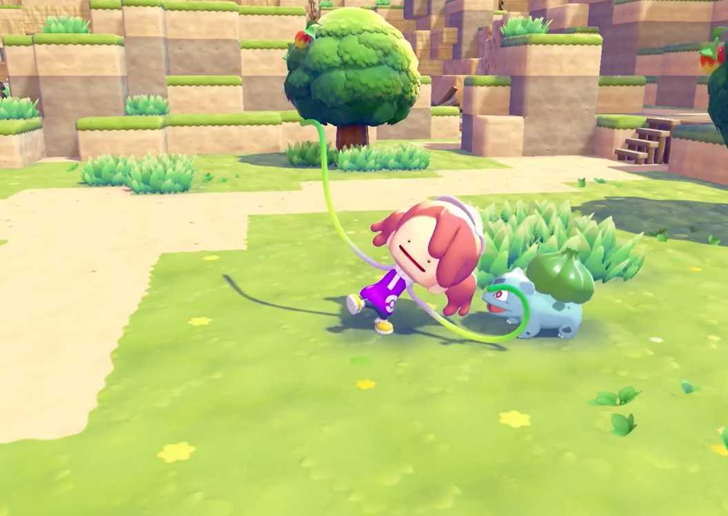 Ditto with vine arms in Pokemon Pokopia