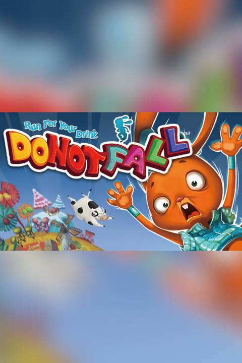 Do Not Fall video game cover art tag